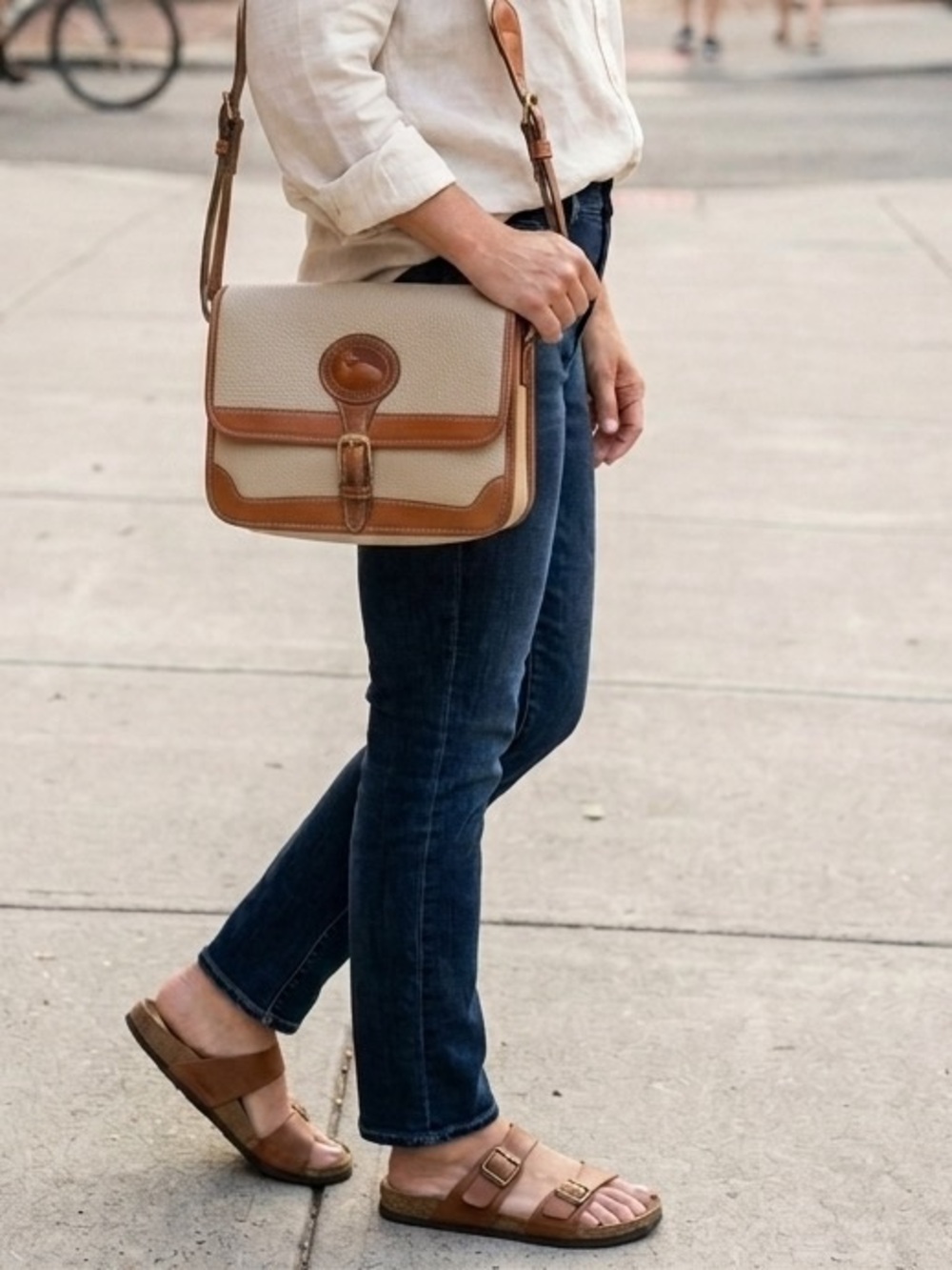 Vintage Dooney & Bourke All Weather Leather (AWL) Surrey Crossbody Bag